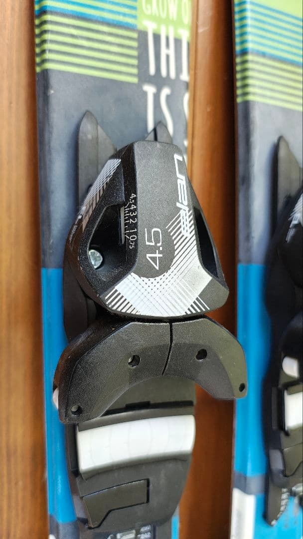 【110cm】Elan 子供用スキー&ストックセット（バインディング付き）