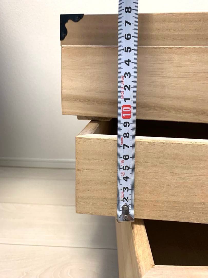 【美品】総桐衣装箱　国産品　蓋付き キャスター付き【肥前桐民芸】