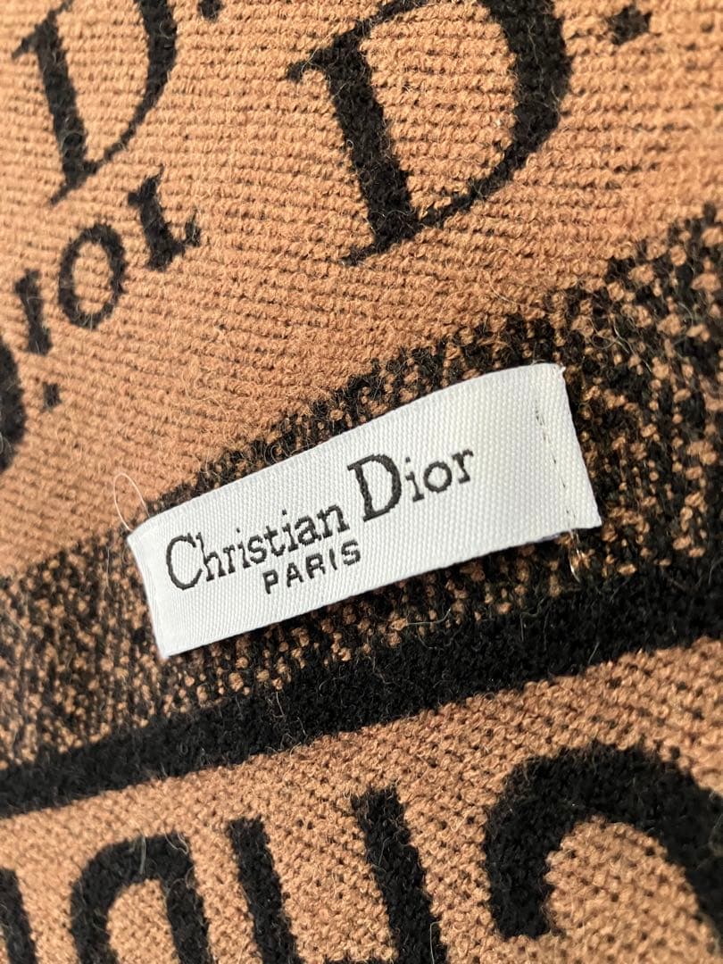 CHRISTIAN DIOR ロゴマフラー