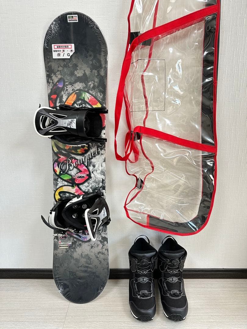 【新品未使用❗️】spoon スノーボード　120cm FLAT bouquet