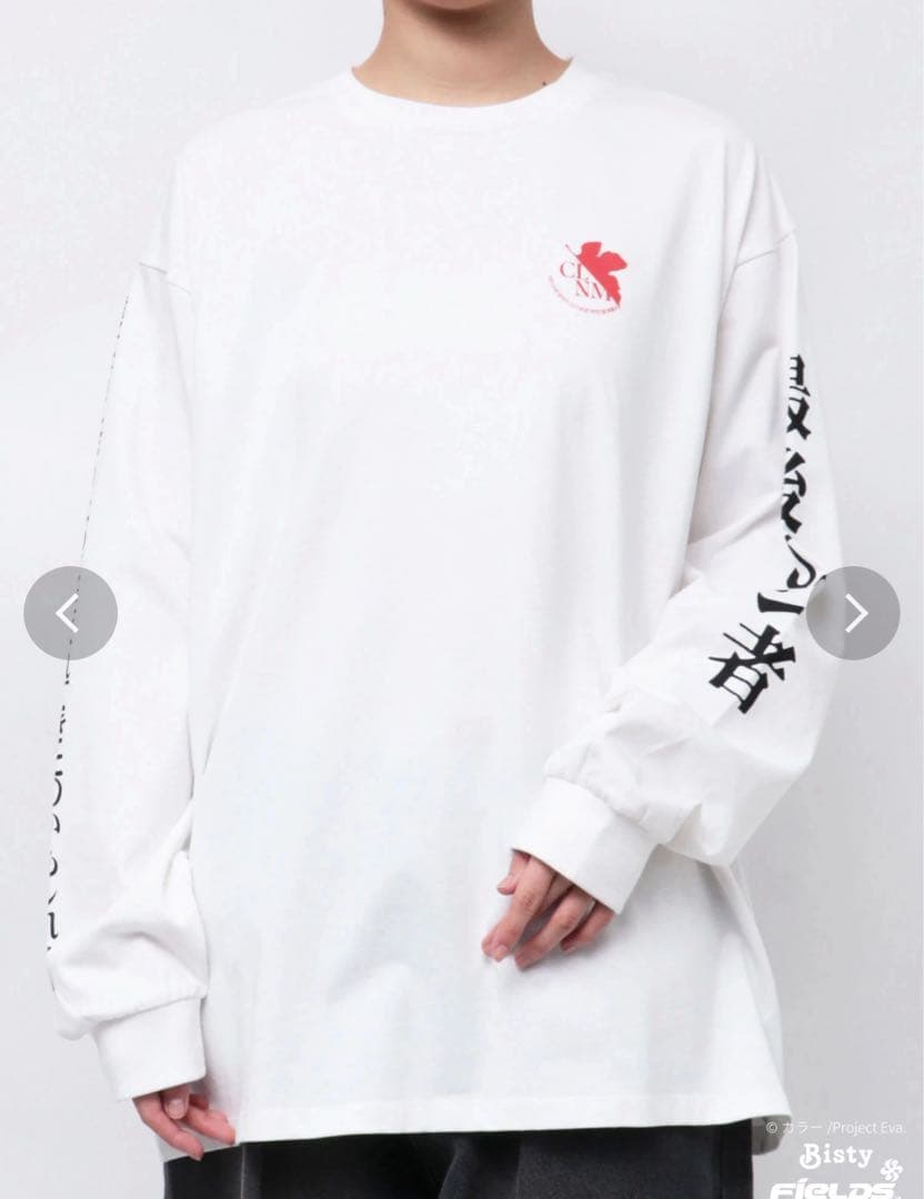 【新品】エヴァパチンココラボ 最後のシ者ロンT 白黒2枚セットCALNAMUR