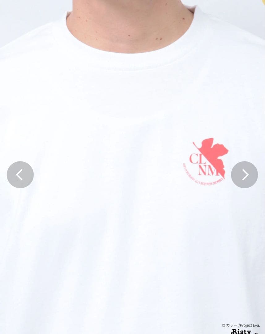 【新品】エヴァパチンココラボ 最後のシ者ロンT 白黒2枚セットCALNAMUR