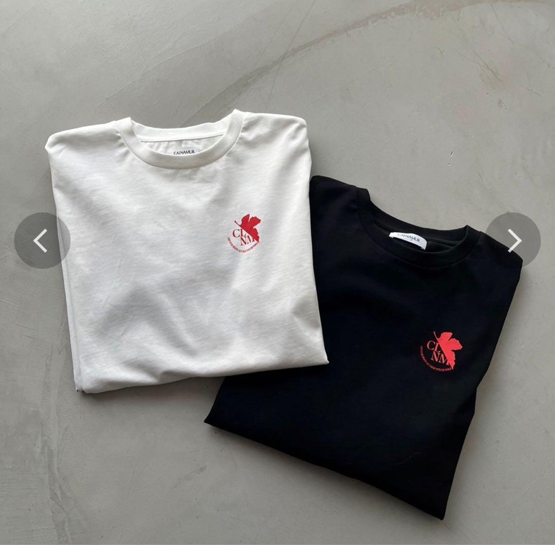 【新品】エヴァパチンココラボ 最後のシ者ロンT 白黒2枚セットCALNAMUR