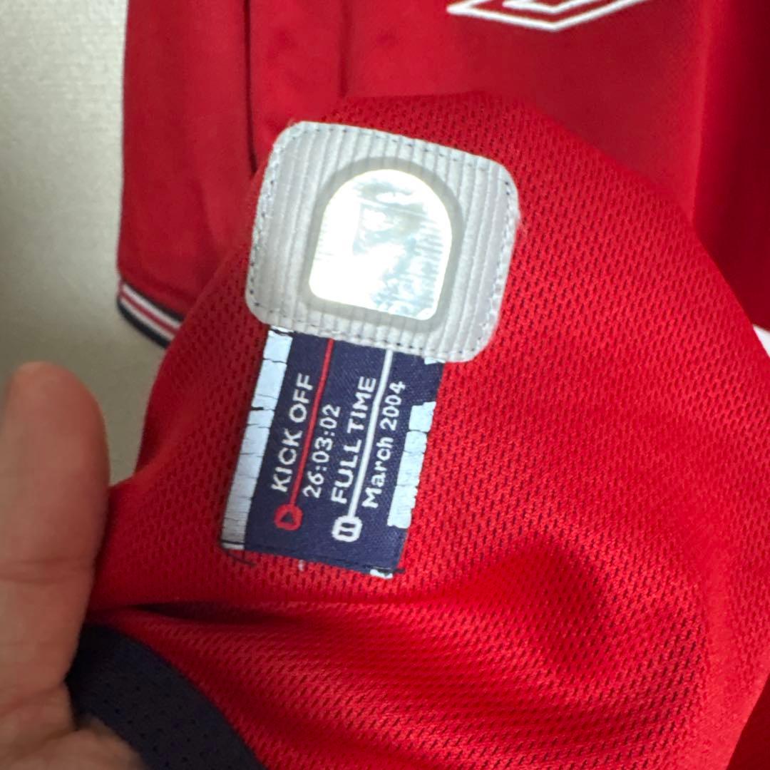 イングランド代表　2004年　シェリンガム　シュリンガム　ユニフォーム