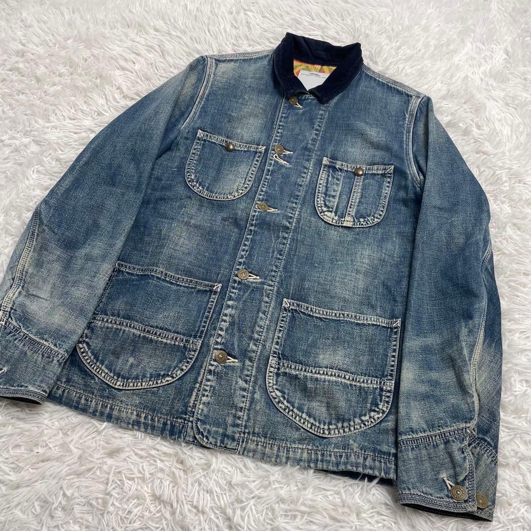 【初期】Visvim ビズビム ブランケット デニム カバーオール ジャケット