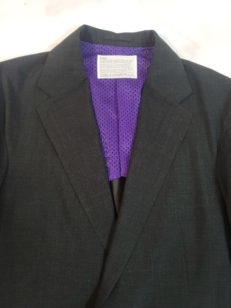 kolor / ウーリータフタ オーバーサイズジャケット / サイズ2