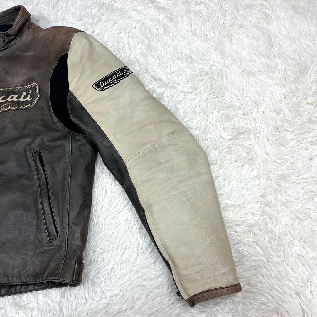 雰囲気抜群 日本未発売 ドゥカティ レザージャケット キルティングライナー着脱