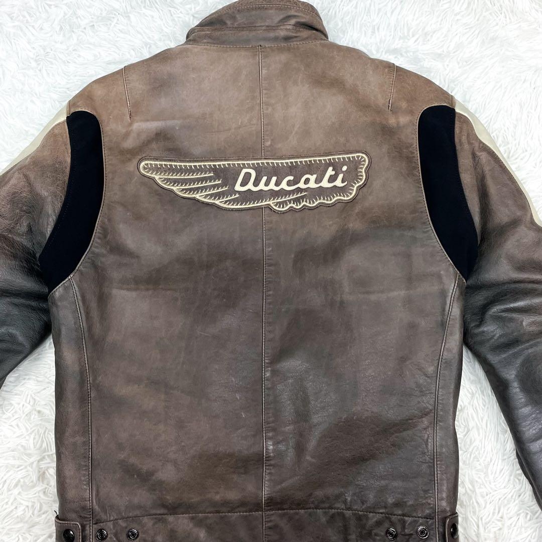 雰囲気抜群 日本未発売 ドゥカティ レザージャケット キルティングライナー着脱