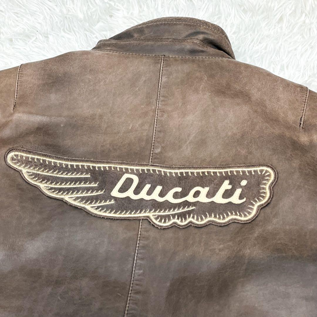 雰囲気抜群 日本未発売 ドゥカティ レザージャケット キルティングライナー着脱