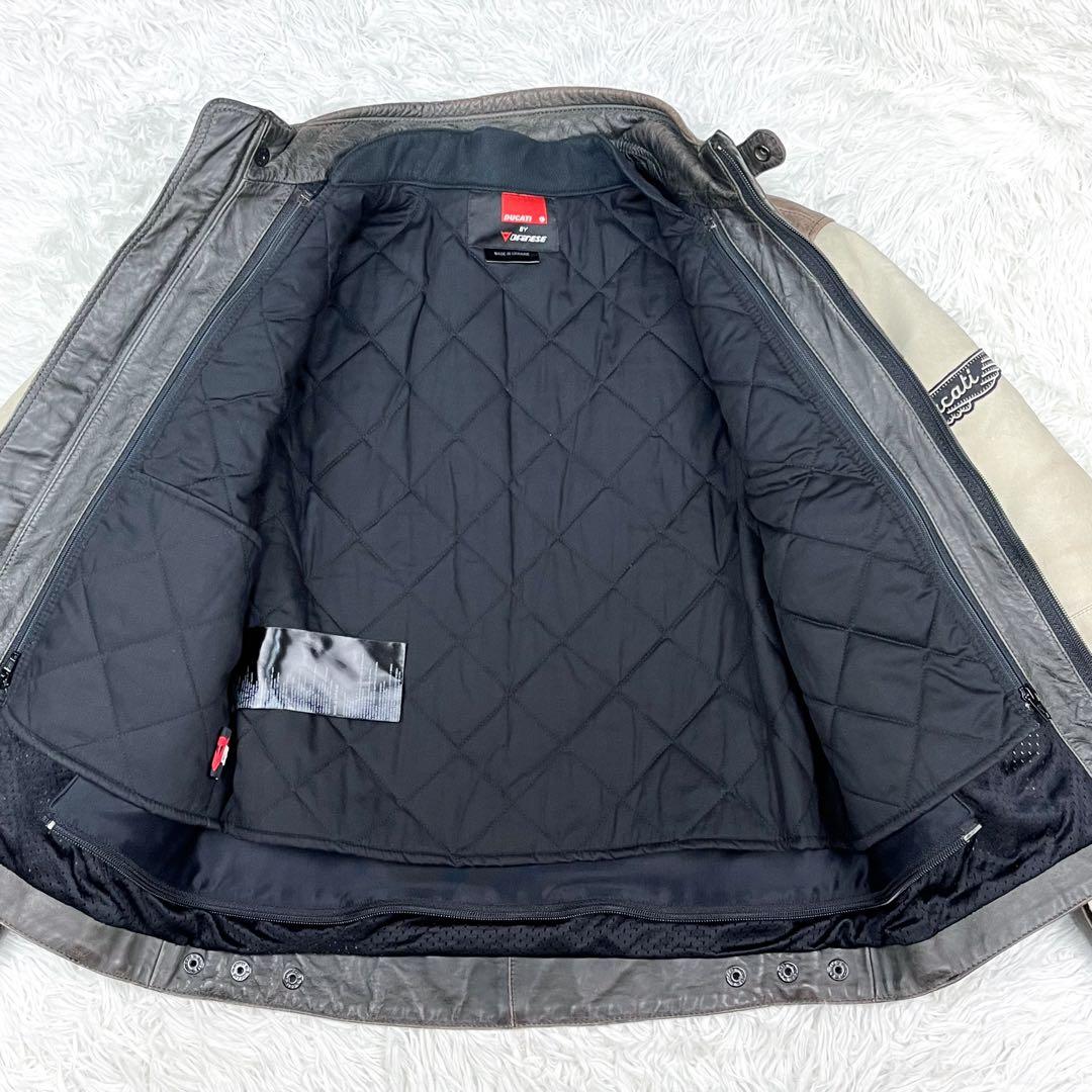 雰囲気抜群 日本未発売 ドゥカティ レザージャケット キルティングライナー着脱