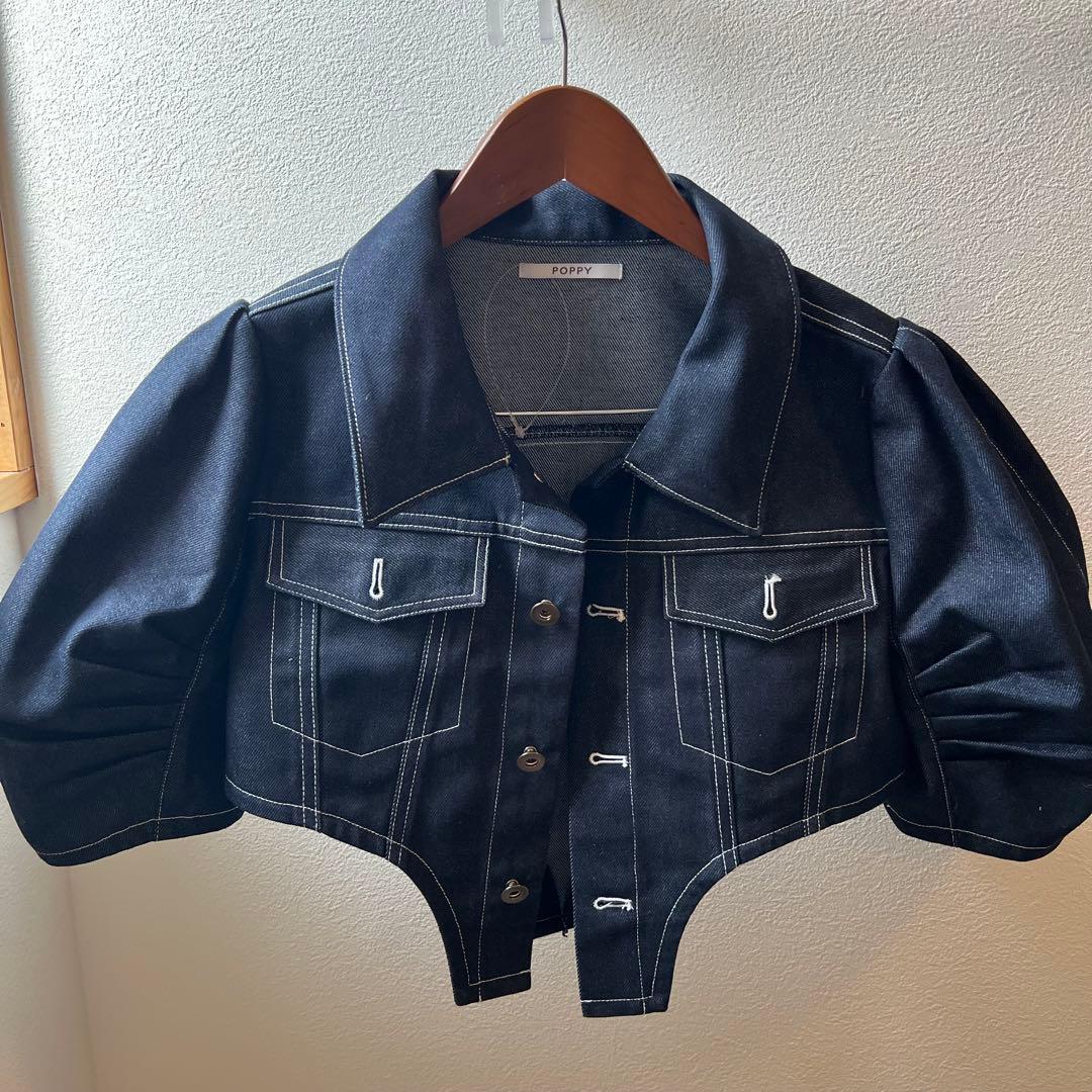 ジャケット・アウター POPPY CUTLINE DENIM JACKET