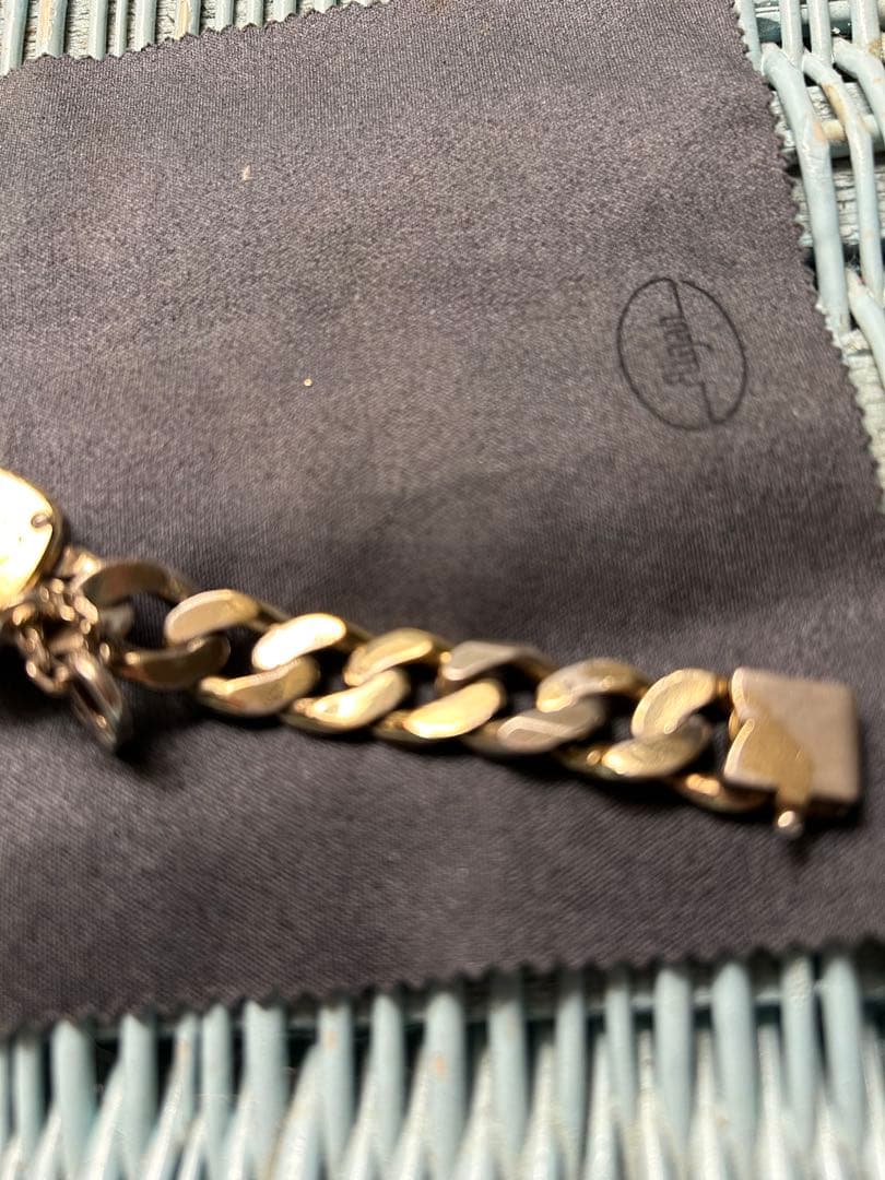 Obreyオブレイ金張　喜平チェーンブレスレットSOLID SILVER 稼働品