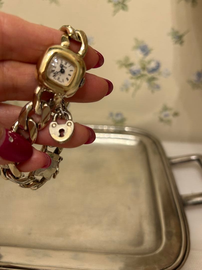 Obreyオブレイ金張　喜平チェーンブレスレットSOLID SILVER 稼働品