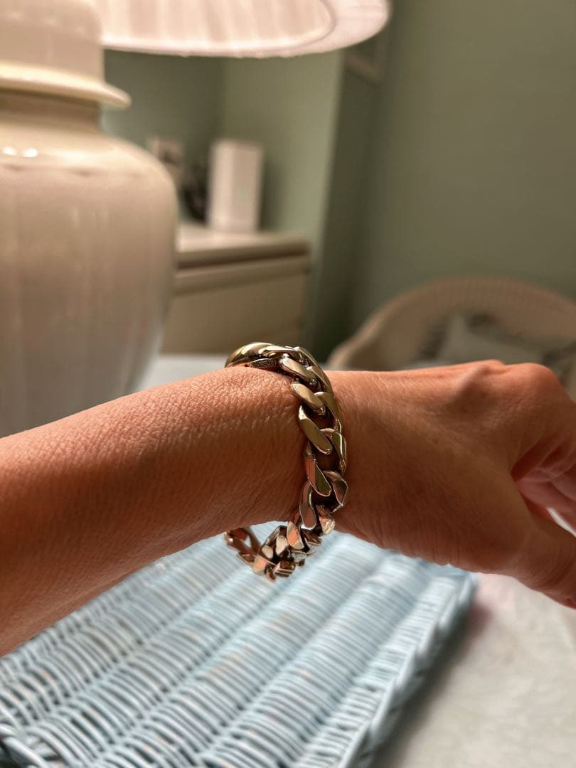 Obreyオブレイ金張　喜平チェーンブレスレットSOLID SILVER 稼働品