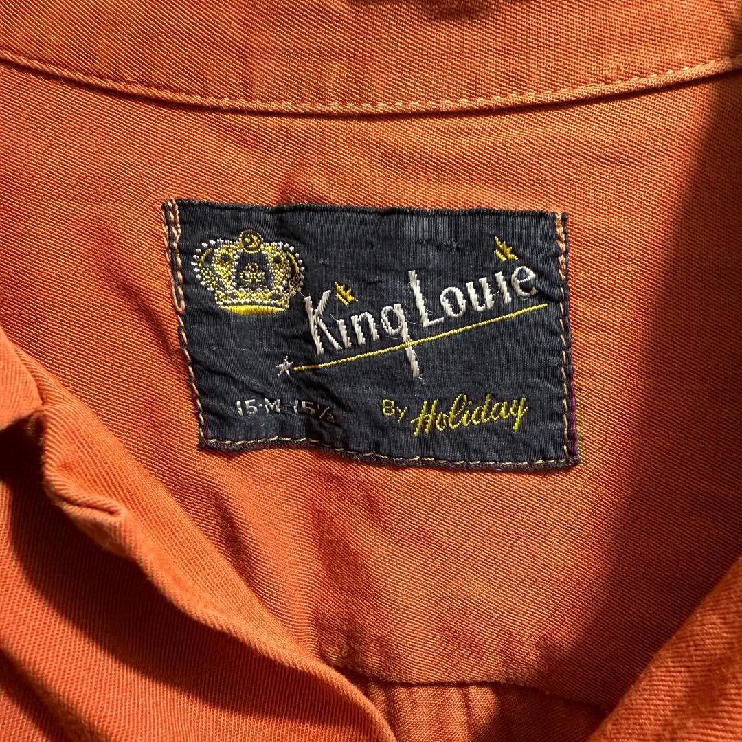 50s King Louie キングルイ 黒タグ 長袖 シャツ M ボウリング