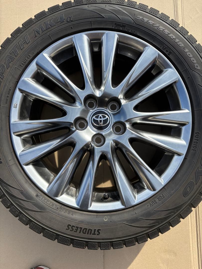 60 後期　トヨタ　ハリアー　純正ホイール　18インチ　7.5J +45 5H