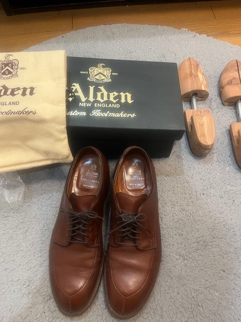 Alden 伊勢丹別注 Vチップ 54416 US8 D（箱付）