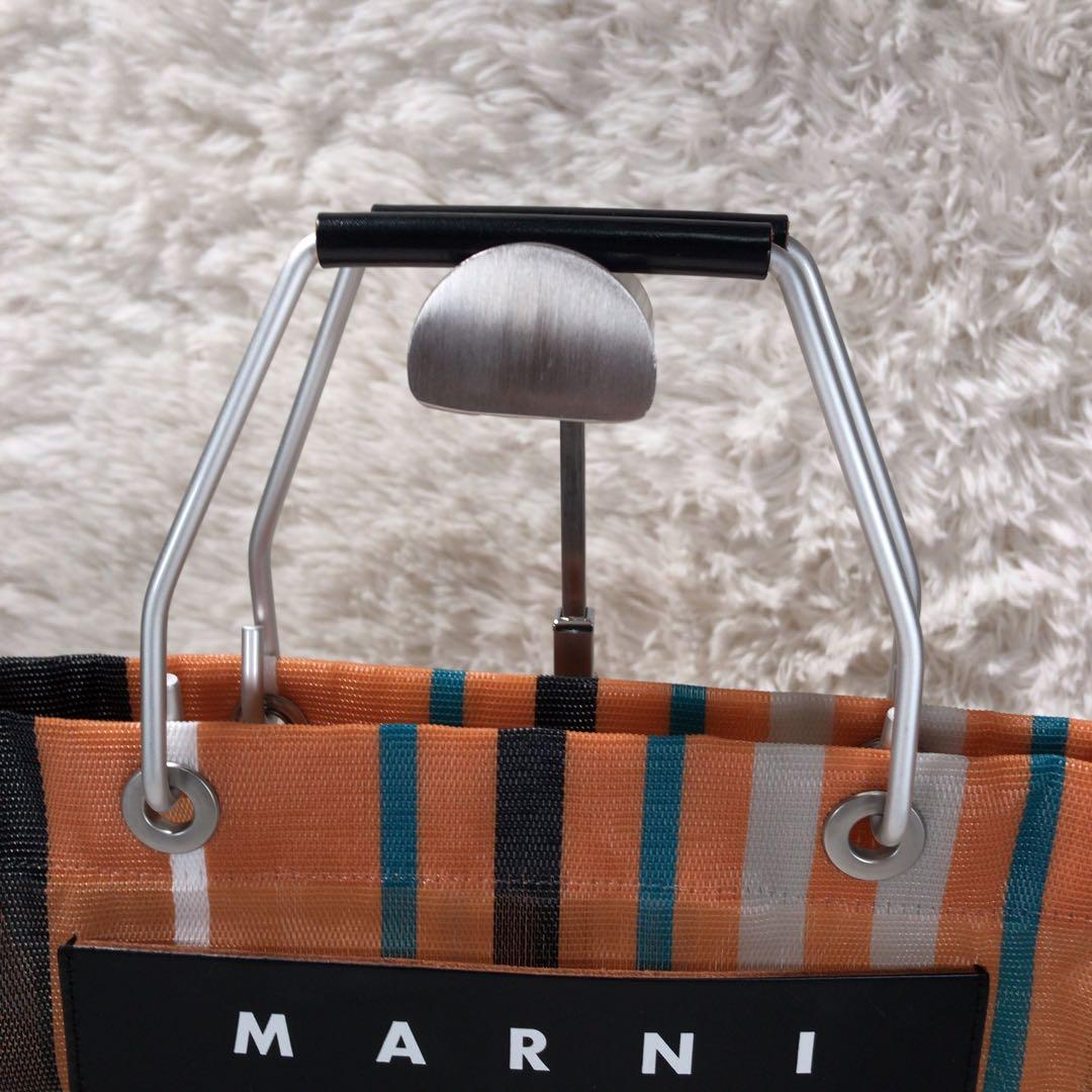 キョロ さま　MARNI マルニフラワーカフェ ストライプバッグ ナトートバッグ