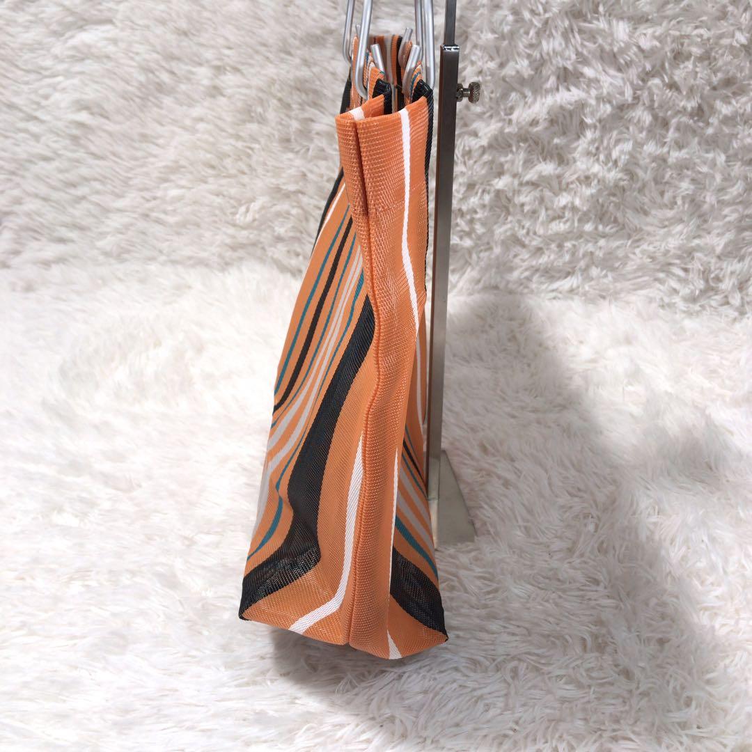 キョロ さま　MARNI マルニフラワーカフェ ストライプバッグ ナトートバッグ