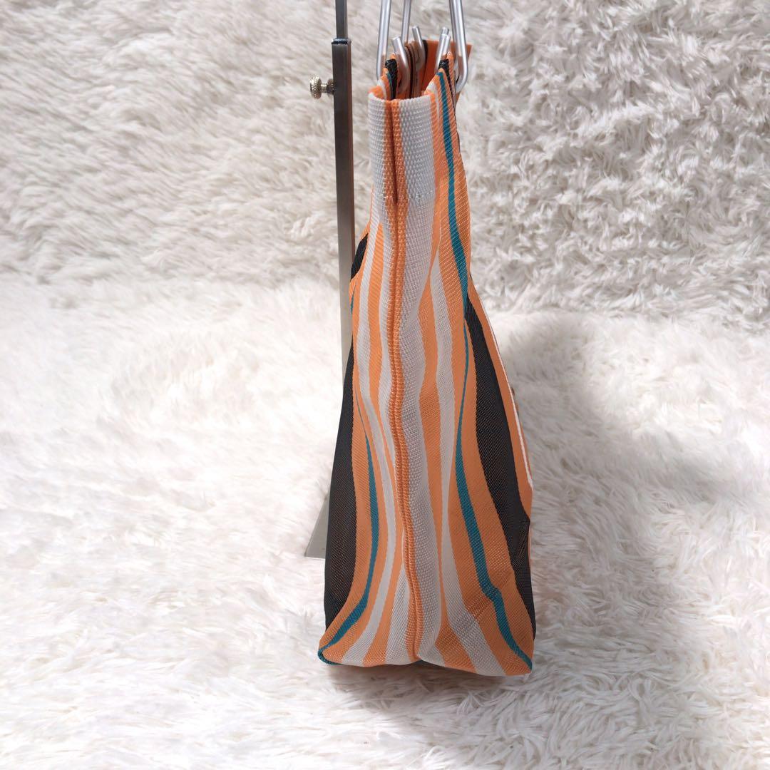 キョロ さま　MARNI マルニフラワーカフェ ストライプバッグ ナトートバッグ