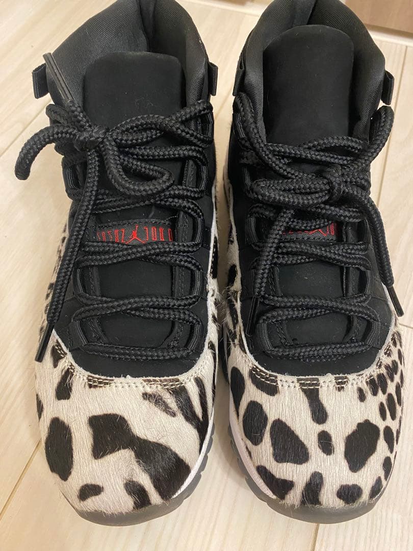 エアジョーダン11アニマル レオパード柄ハイカットスニーカー
