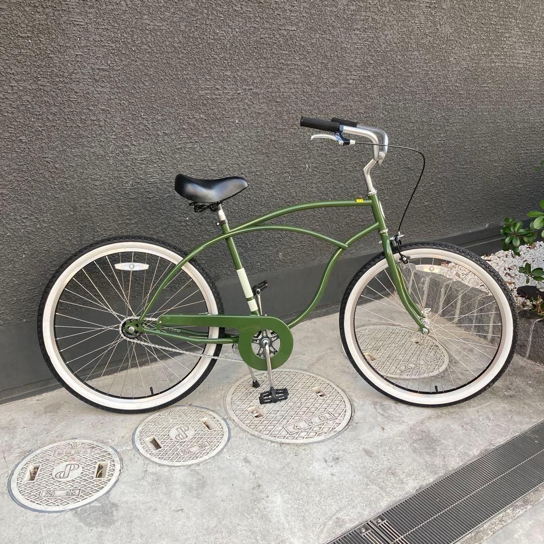 カ*タ様 ビーチクルーザー 26インチ_ダークグリーン