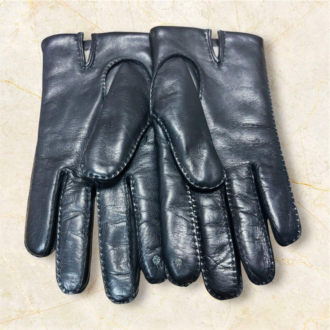 エルメス 革手袋 ラムレザー