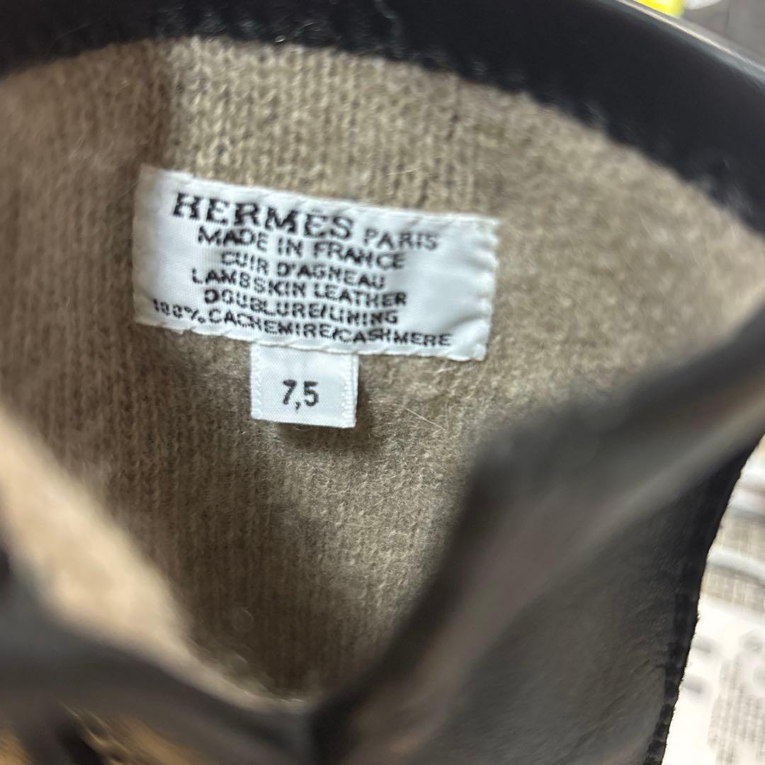 エルメス 革手袋 ラムレザー