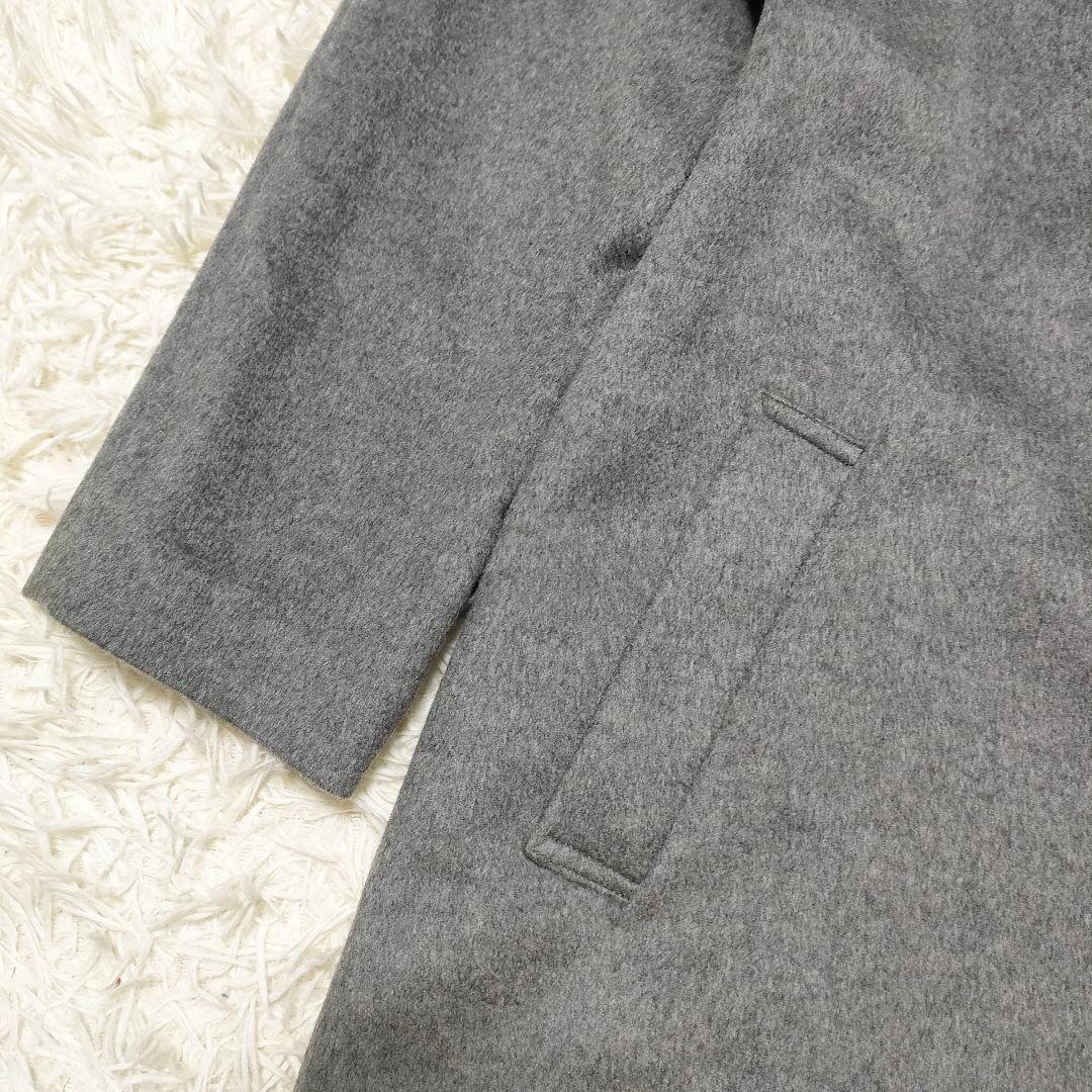 【美品】着丈106cm 高級上品 ピュアカシミヤ ピエールバルマン ロングコート