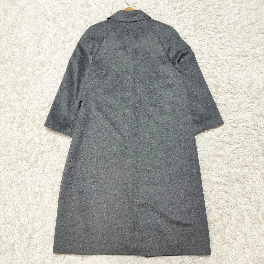 【美品】着丈106cm 高級上品 ピュアカシミヤ ピエールバルマン ロングコート