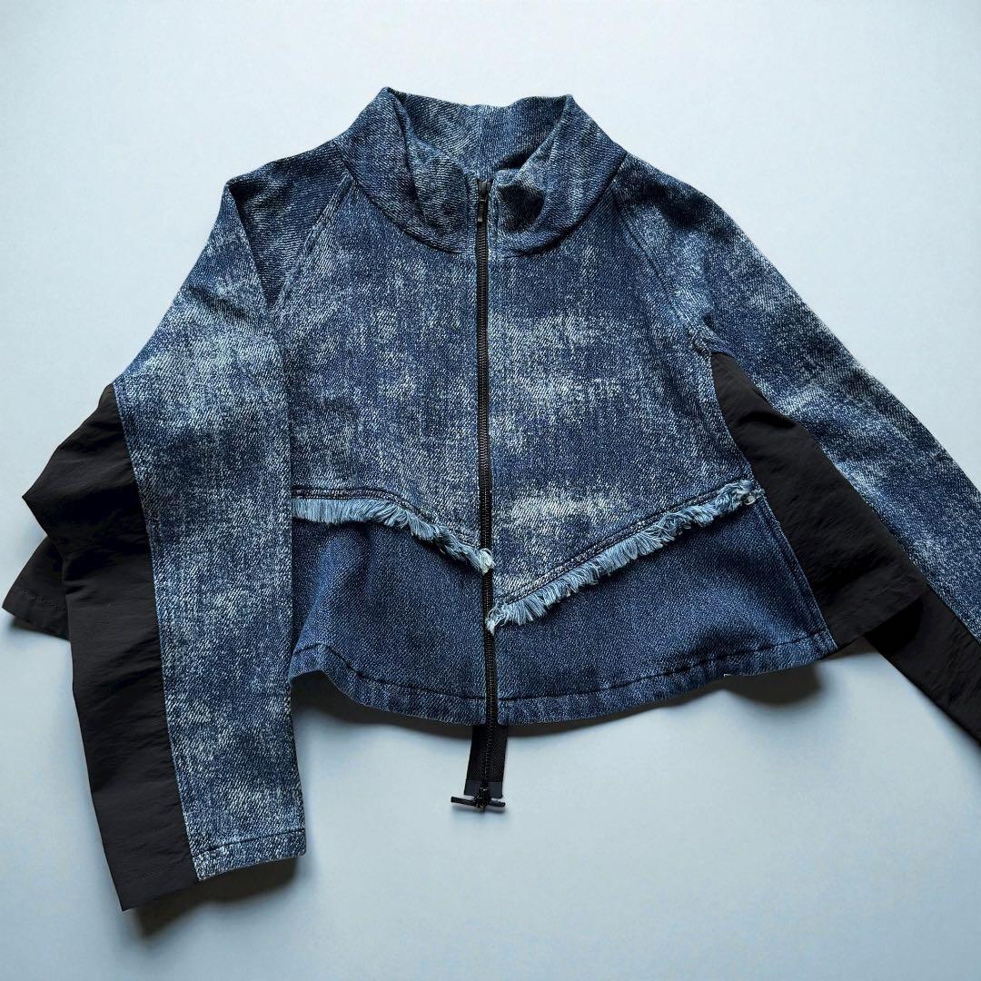 芽風 MEFU 2025年モデル デニム切替ジャケット 未使用 タグ付
