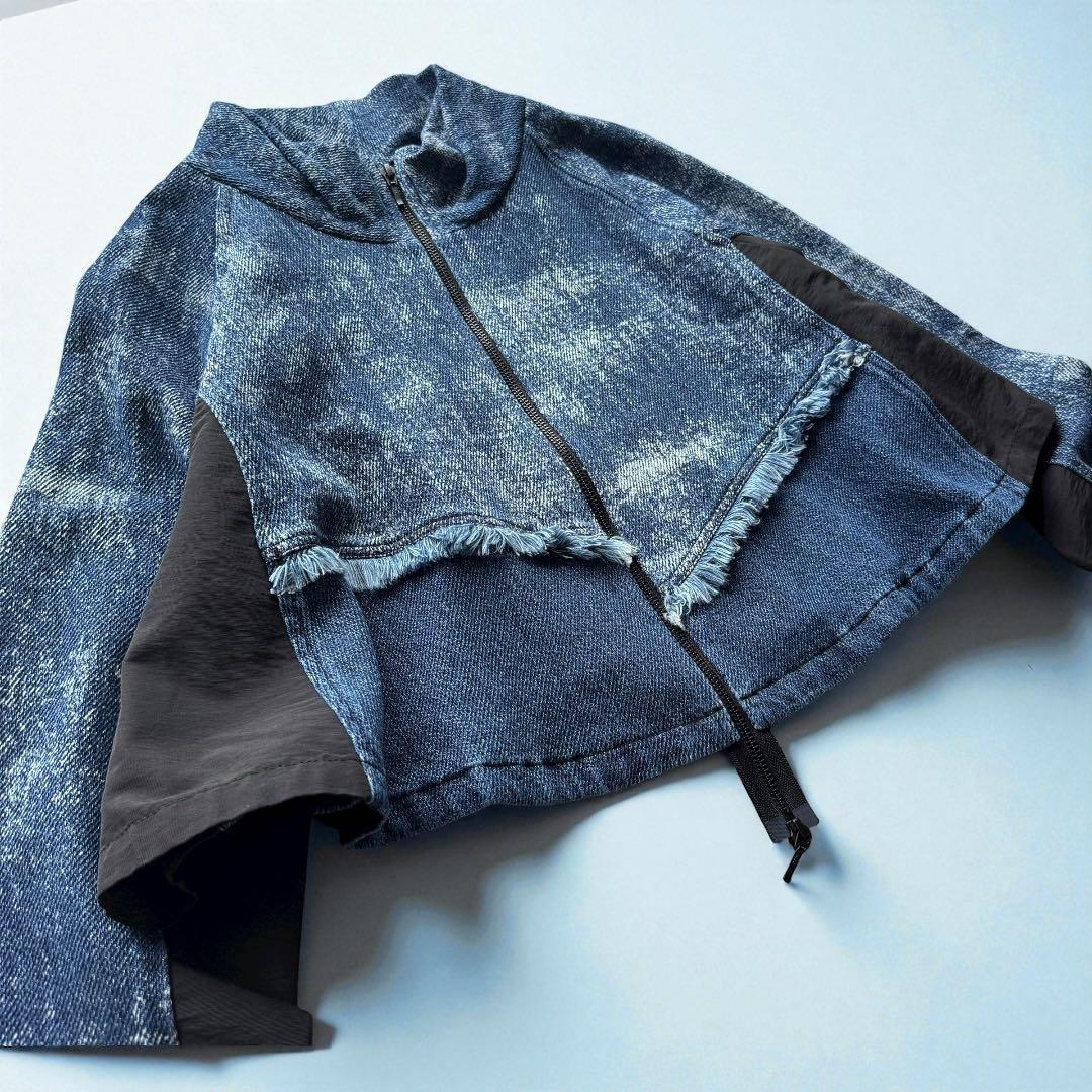 芽風 MEFU 2025年モデル デニム切替ジャケット 未使用 タグ付