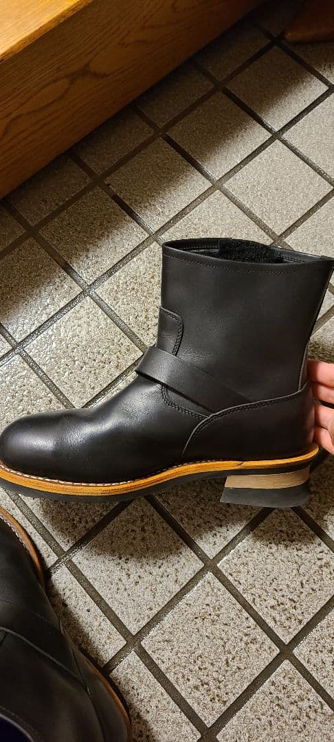 Hawkins　ショート　エンジニアブーツ　ブラック　レザー　本革　GT4035