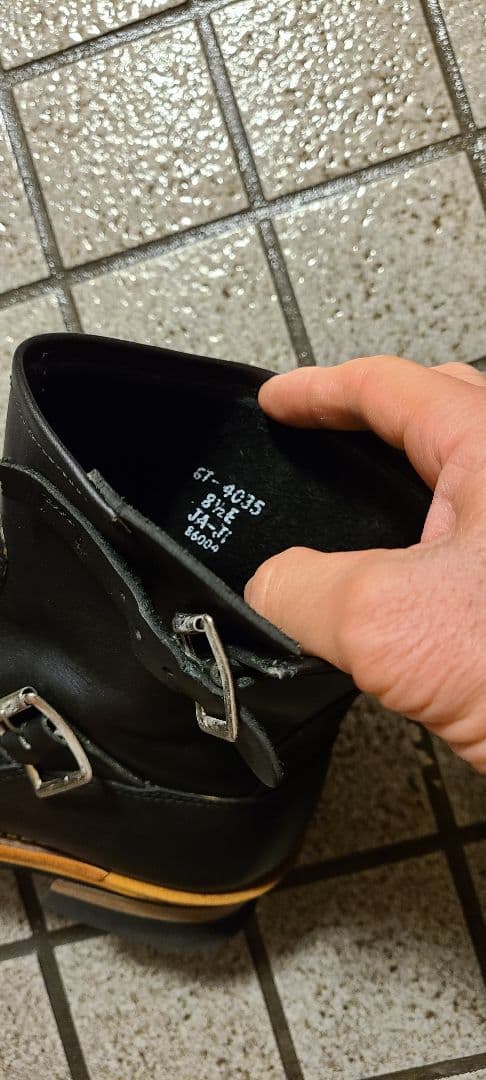 Hawkins　ショート　エンジニアブーツ　ブラック　レザー　本革　GT4035