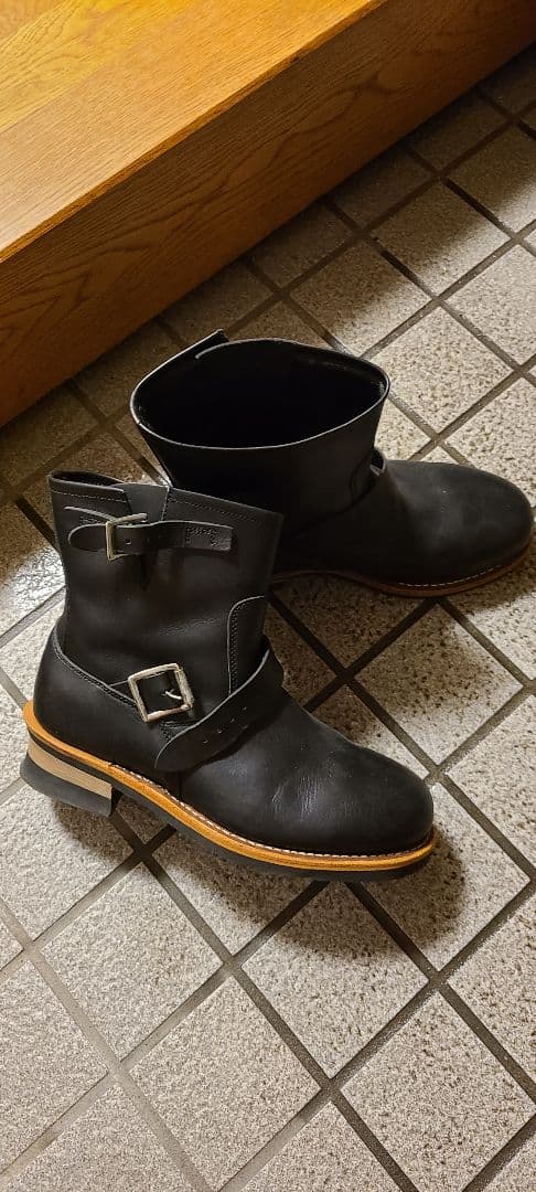 Hawkins　ショート　エンジニアブーツ　ブラック　レザー　本革　GT4035