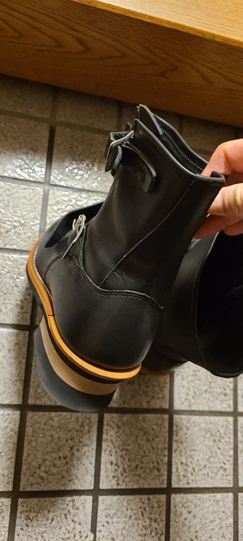 Hawkins　ショート　エンジニアブーツ　ブラック　レザー　本革　GT4035