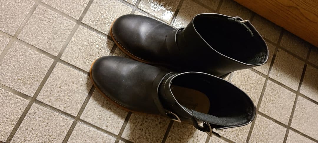 Hawkins　ショート　エンジニアブーツ　ブラック　レザー　本革　GT4035