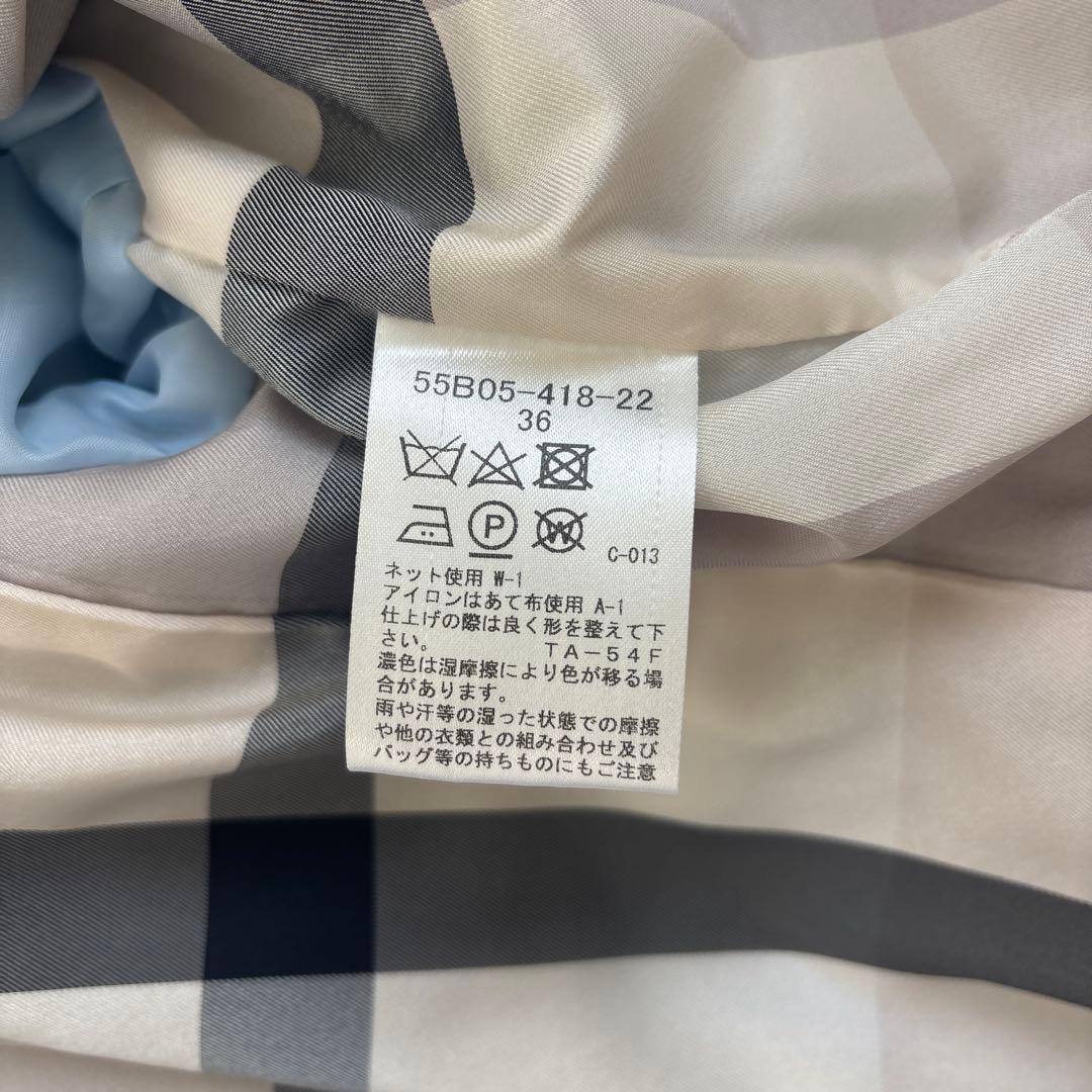 BLUE LABEL CRESTBRIDGE ライトブルー ウールコート36