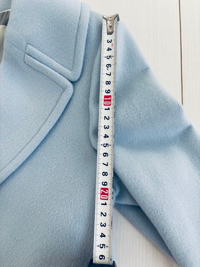 BLUE LABEL CRESTBRIDGE ライトブルー ウールコート36