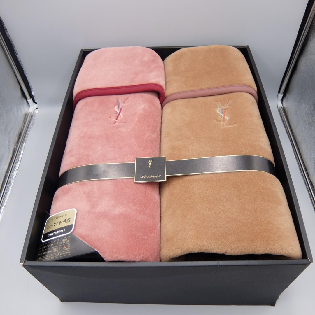 50619　イヴサンローラン　ニューマイヤー　毛布　２枚セット