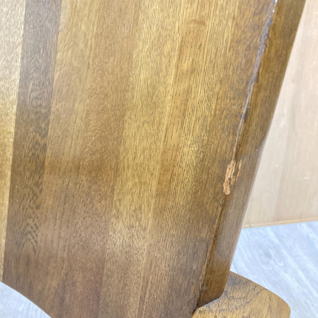 【カリモク】回転式　アームチェア　椅子　ダイニングチェア　A