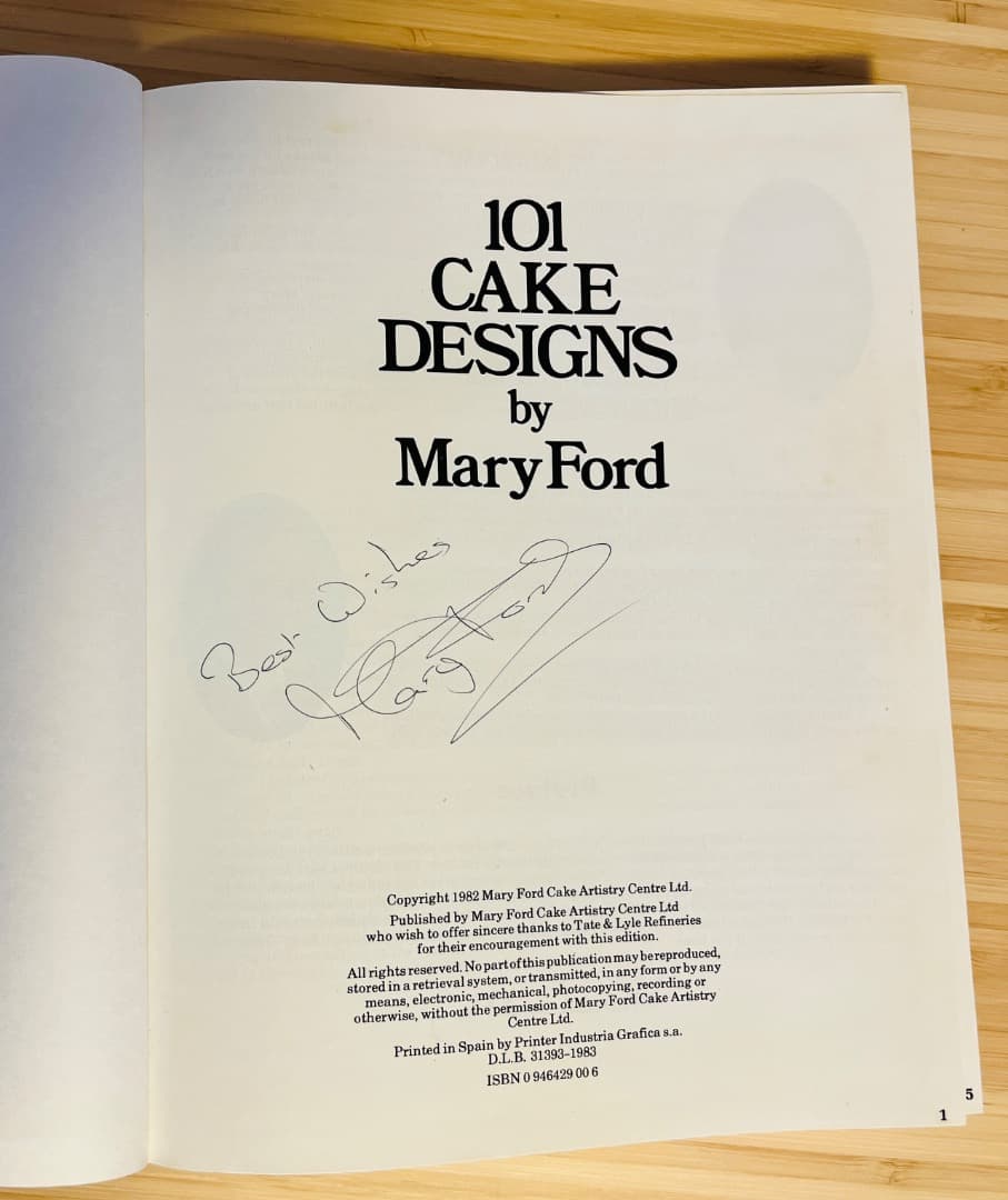 【サイン入り】101 Cake Designs by Mary Ford