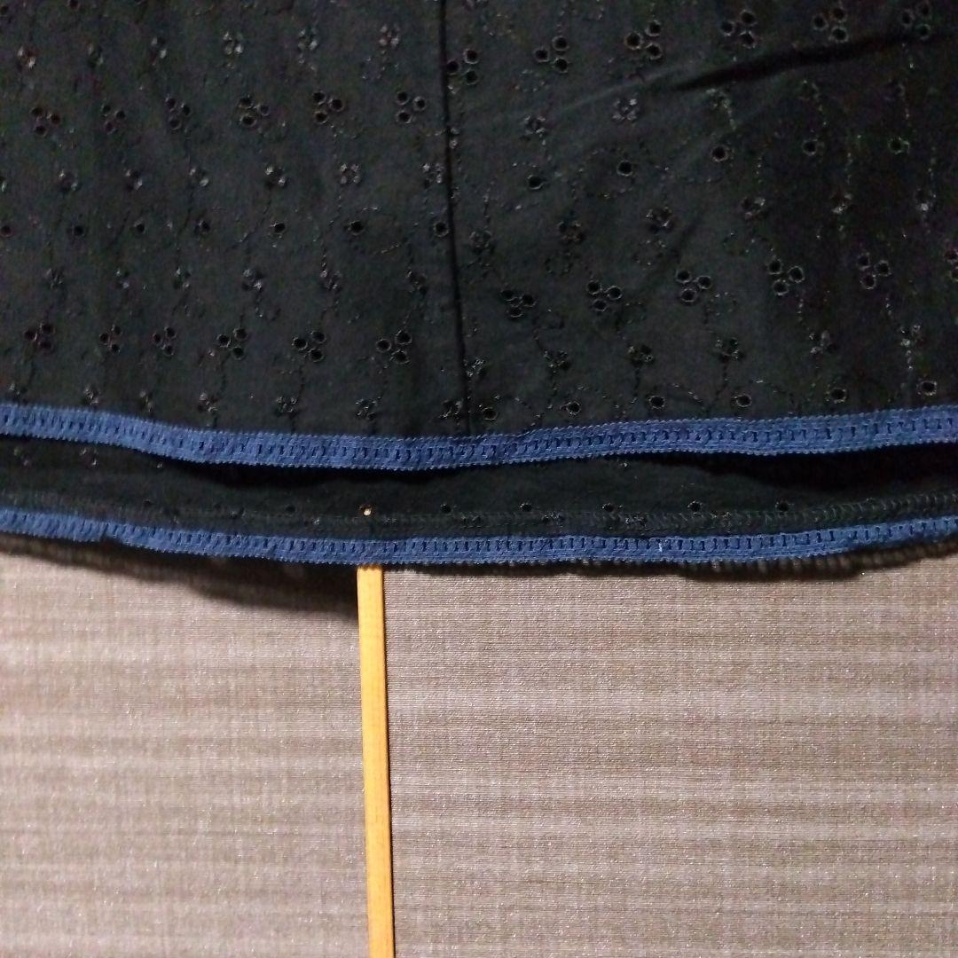 ♦お値下げ♦❣トクコプルミエヴォール❣黒地に 青の花柄ノースリーブチュニック