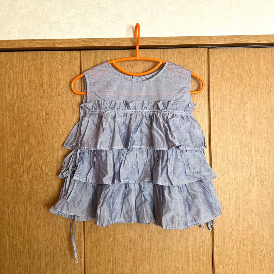 【ビュルデサボン】Ｔ／Ｃカールマイヤー furifuriベスト ブルー