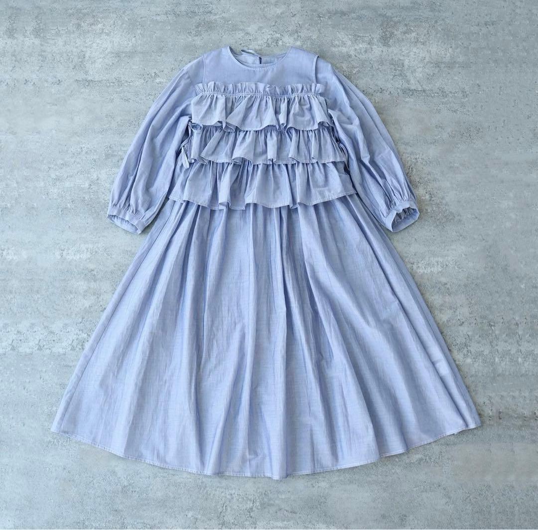 【ビュルデサボン】Ｔ／Ｃカールマイヤー furifuriベスト ブルー