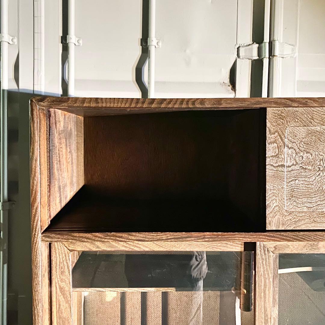 昭和レトロ アンティーク インテリア 古民家 茶箪笥 みせる収納家具