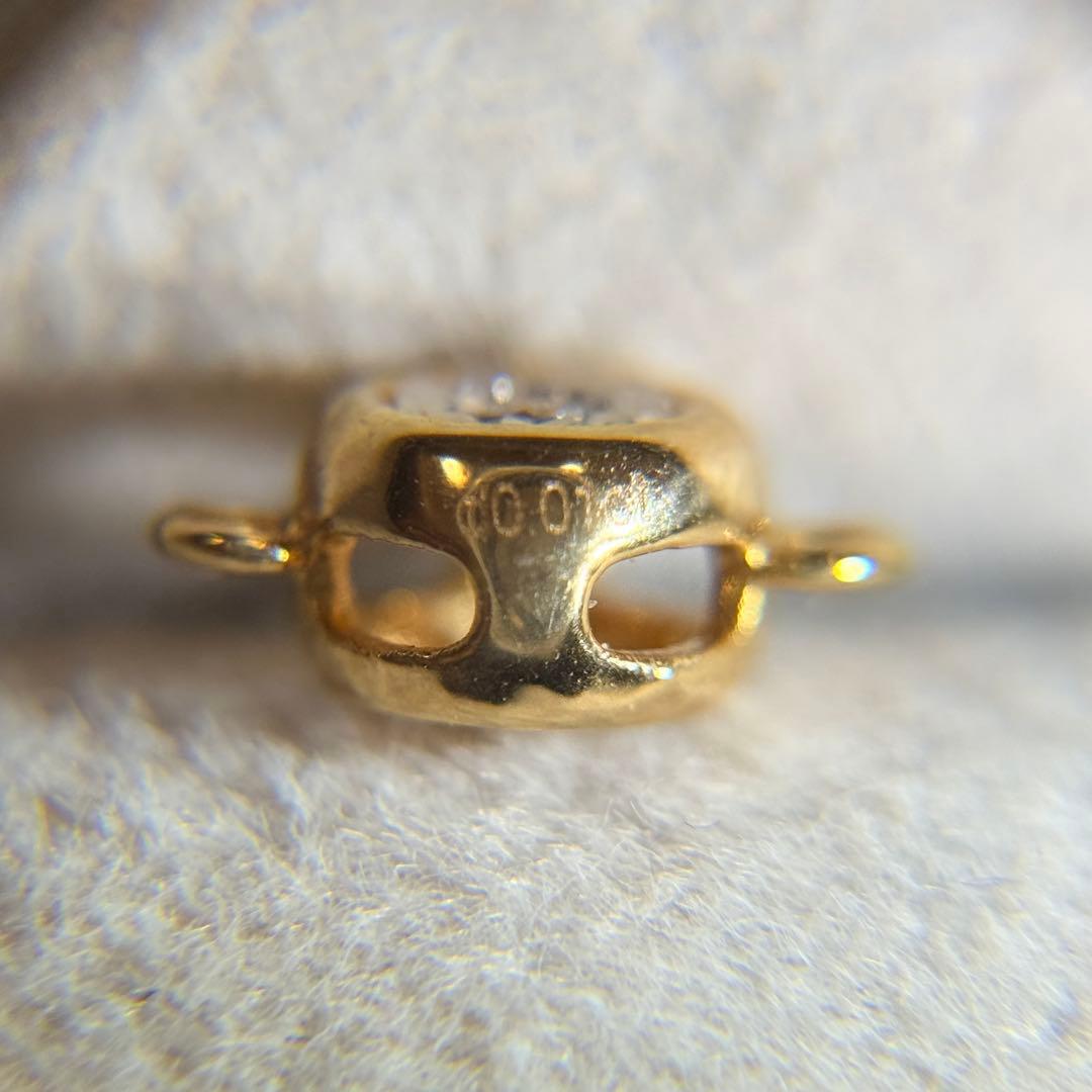 へー太郎　K18ネックレスパーツ　チャーム　18金　ダイヤモンド付き