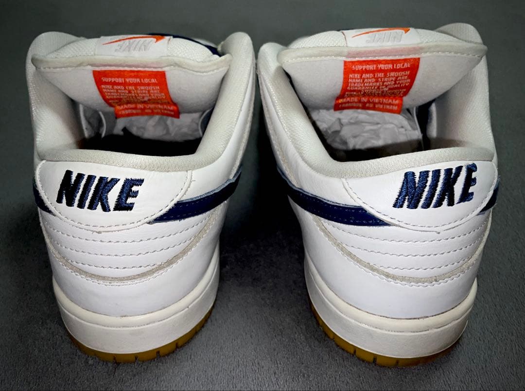 スケートボード Nike SB Dunk \"Orange Label White Navy\"