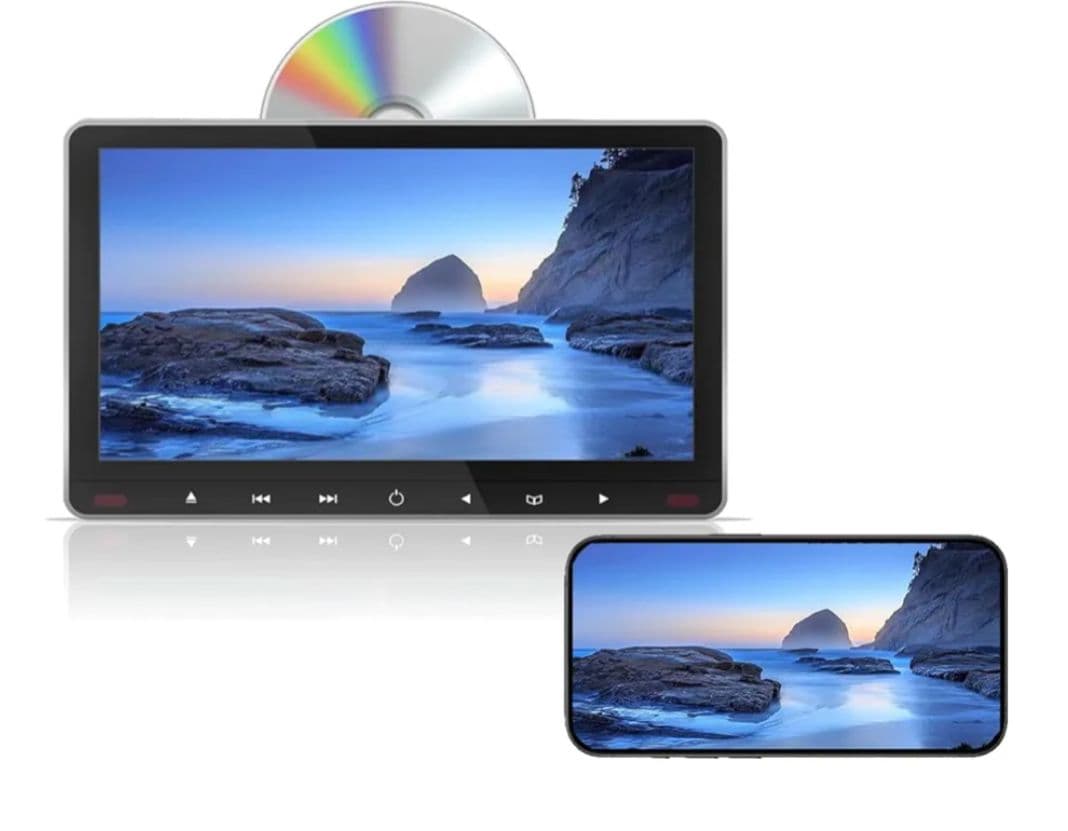 ヘッドレストモニター スロットイン式11.6インチ車載DVDプレーヤー