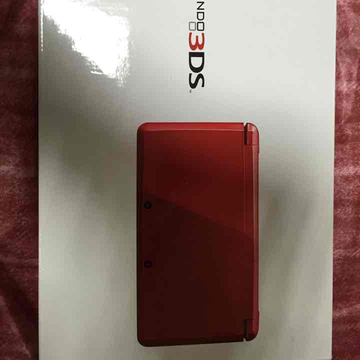 3ds レッド 保証書、充電器、説明書有